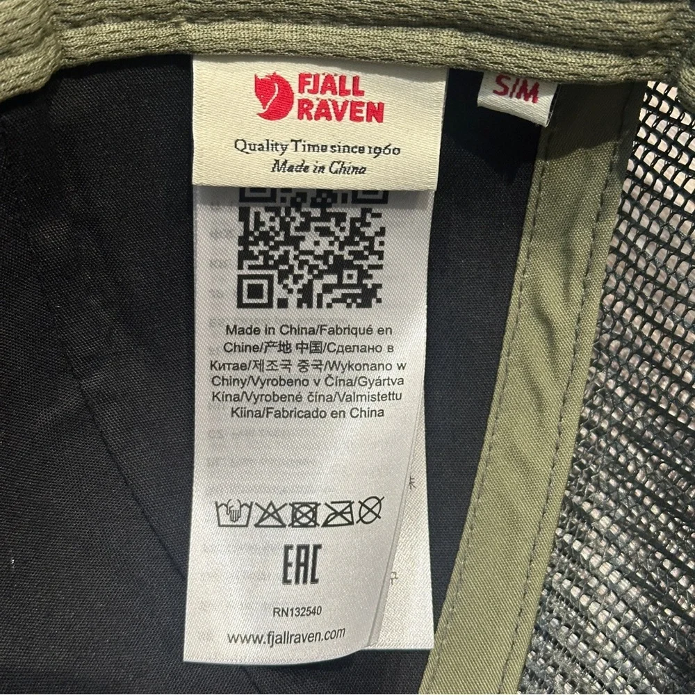Fjällräven Green Trucker Hat Badge Langtradarkeps NWOT